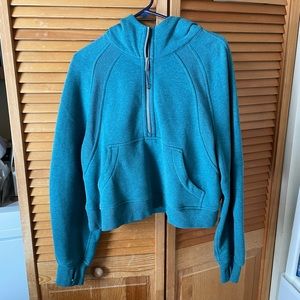 lululemon scuba 1/2 zip crop sweater